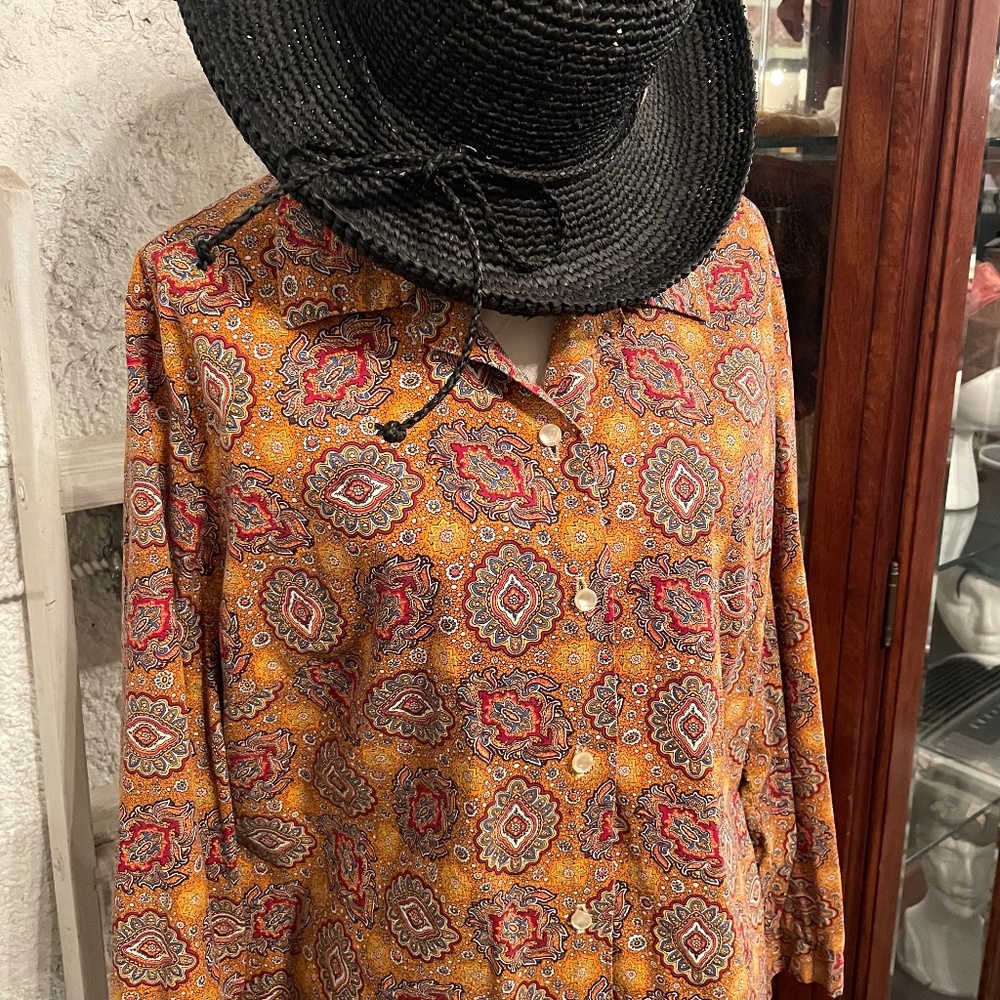 Handmade Groovy 1960s Blouse